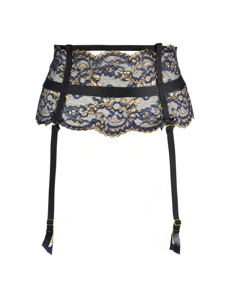 Porte-jarretelles dentelle Noir V-10362 - Axami