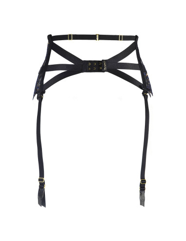 Porte-jarretelles dentelle Noir V-10362 - Axami