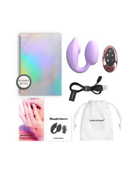Double stimulateur Wonderlover mauve - Love to Love
