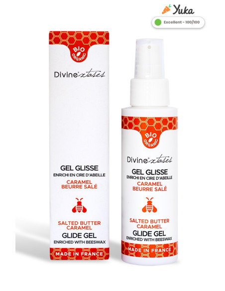 Lubrifiant Bio caramel beurre salé 100ml - Divinexstases