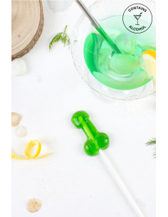 Sucette pénis Caipirinha avec alcool 2