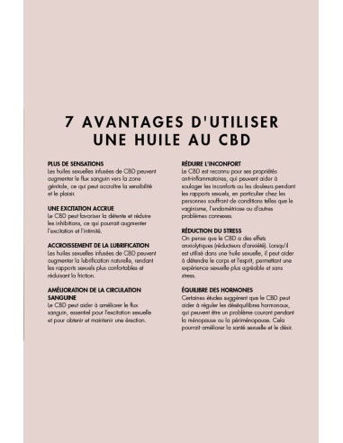 Huile stimulante au CBD Slow Sex - Bijoux Indiscrets