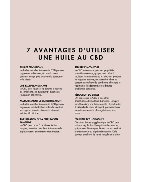 Huile stimulante au CBD Slow Sex - Bijoux Indiscrets