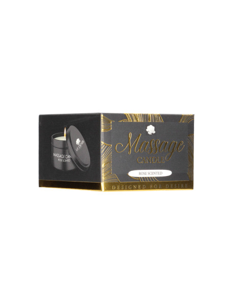 Bougie de massage érotique rose 100g - Le Désir