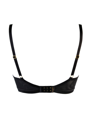 Soutien-gorge tulle et dentelle noir V-10711 - Axami