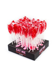 Présentoir de 40 sucettes vulve à la fraise 2