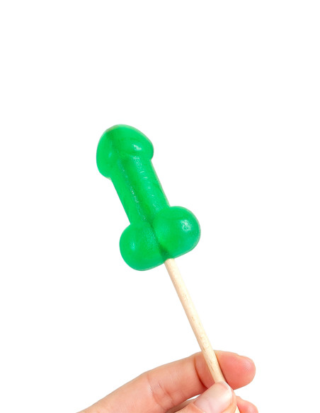 Sucette pénis à la menthe avec effet rafraichissant