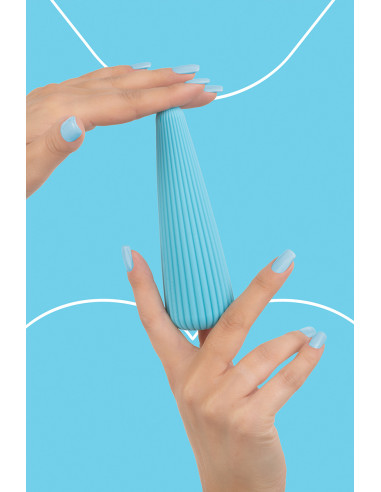 Vibro rechargeable IcyCone bleu - FairyGasm