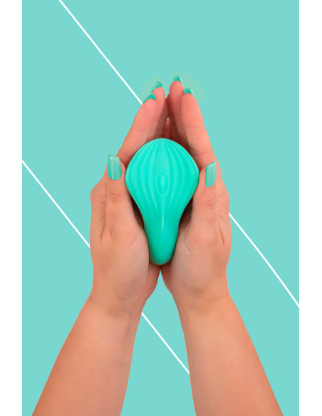 Mini vibro rechargeable SilkenTouch vert - FairyGasm