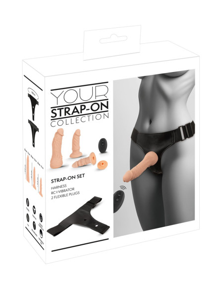 Gode-ceinture 3 dildos multi-positions - You2Toys