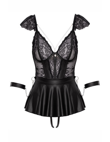Ensemble 3 pièces lingerie Fetish - Cotelli Bondage