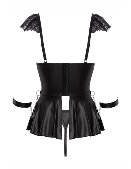 Ensemble 3 pièces lingerie Fetish - Cotelli Bondage