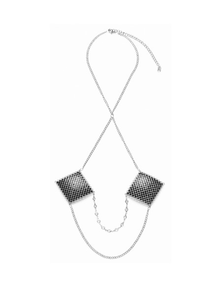 Caches tétons avec chainette de cou - Cotelli Accessoires