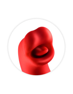 Vibromasseur rabbit 3-en-1 Kissy rouge - Yoba 2