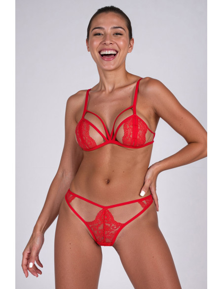 Ensemble 2 pièces rouge Anuvera - Passion