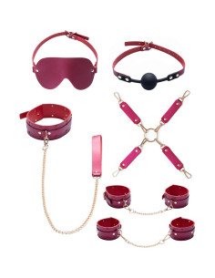 Ensemble 7 pièces Fetish SM rose -  Bad Kitty  2