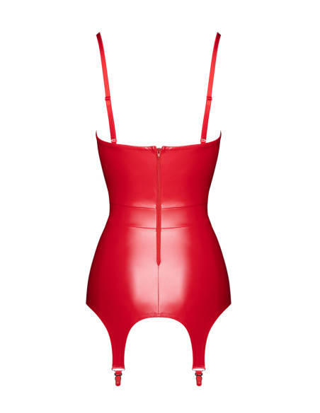 Corset à jarretelles Bombshell F368 - Noir Handmade