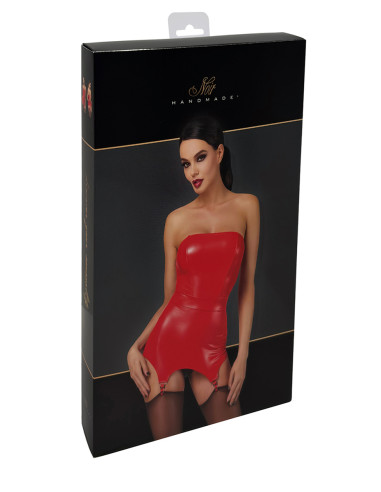Corset à jarretelles Bombshell F368 - Noir Handmade