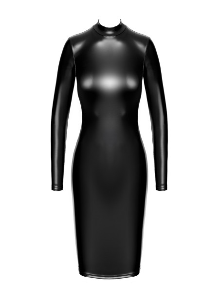 Robe fuseau Crystal F371 - Noir Handmade
