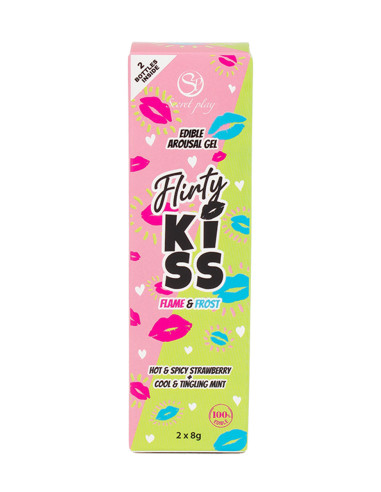 Pack 2 gels pour sexe oral Flirty Kiss - Secret Play