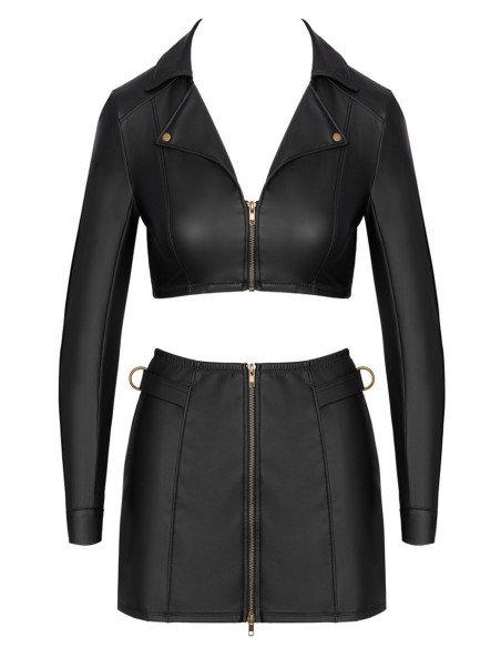 Ensemble top et jupe courte noir - Cottelli PARTY 