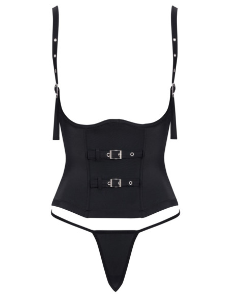 Ensemble corset seins nus noir - Cottelli PARTY 