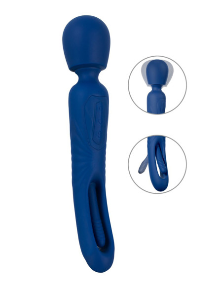 Vibro Wand réversible avec langue vibrante - Sweet Smile