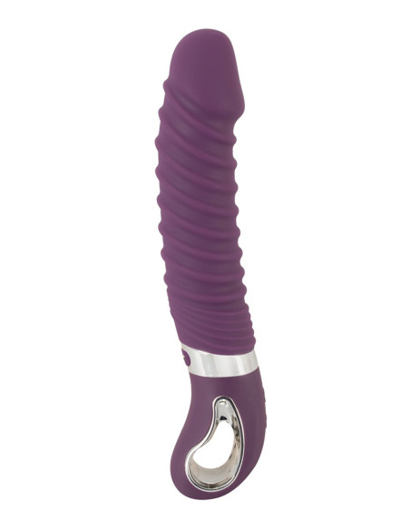Vibro chauffant rechargeable 23,5 x 4,1 cm - Sweet Smile