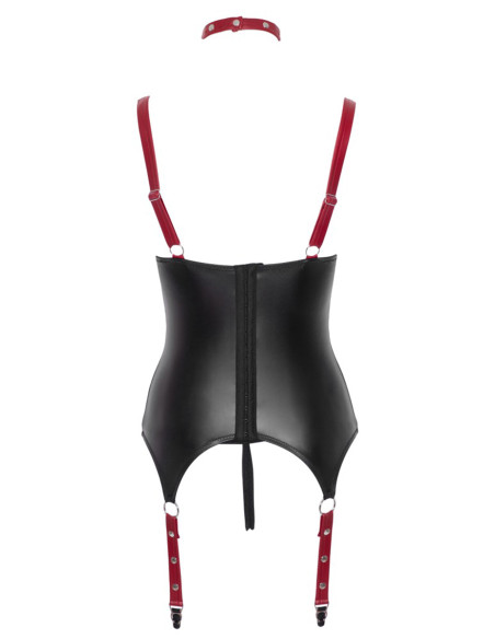 Ensemble ouvert avec collier et menottes - Cotelli Bondage