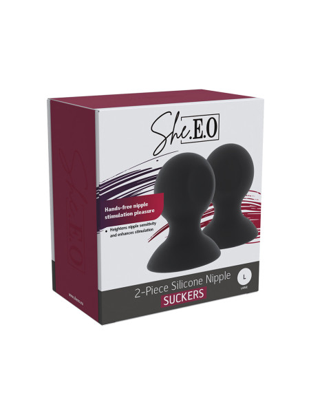 Suceurs de mamelons en silicone  taille L - She.E.O