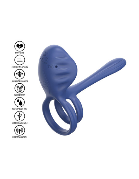 Anneau vibromasseur version slim pour couple - Xocoon