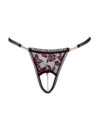 String dentelle ouvert bicolore - Cottelli LINGERIE