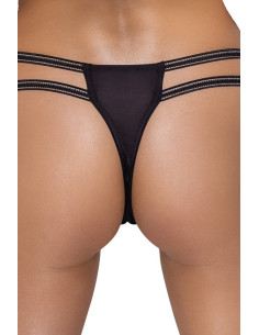 String ouvert Rio noir en dentelle - Cottelli LINGERIE   2