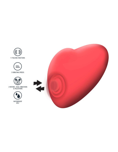 Stimulateur à pulsations et vibrations Heartbeat - Xocoon