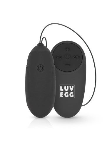 Oeuf vibrant télécommandé noir - LUV EGG