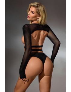Ensemble culotte et top seins nus résille - J Lingerie 2