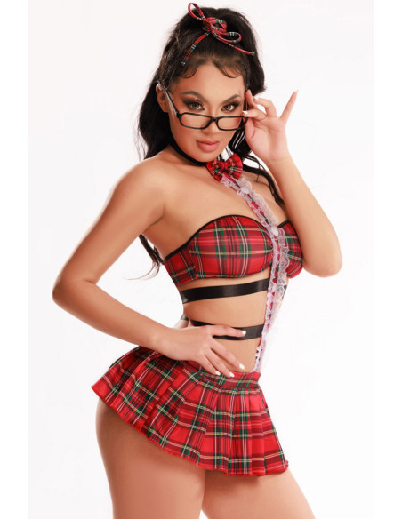 Tenue étudiante sexy 4 pièces - J Lingerie