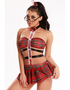Tenue étudiante sexy 4 pièces - J Lingerie 2