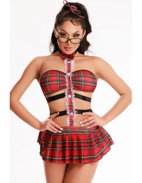 Tenue étudiante sexy 4 pièces - J Lingerie