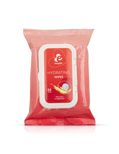 25 lingettes hydratantes avec lubrifiant et huiles - EasyGlide