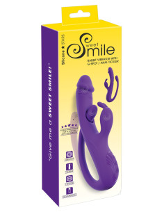 Vibro Rabbit avec tickler flexible - Sweet Smile 2