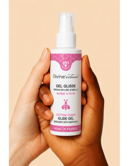 Lubrifiant Bio Barbe à papa 100ml - Divinexstases