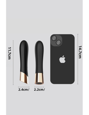 Mini vibro rechargeable en silicone Luxstick - DIK