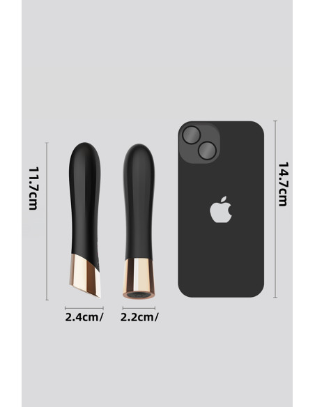 Mini vibro rechargeable en silicone Luxstick - DIK