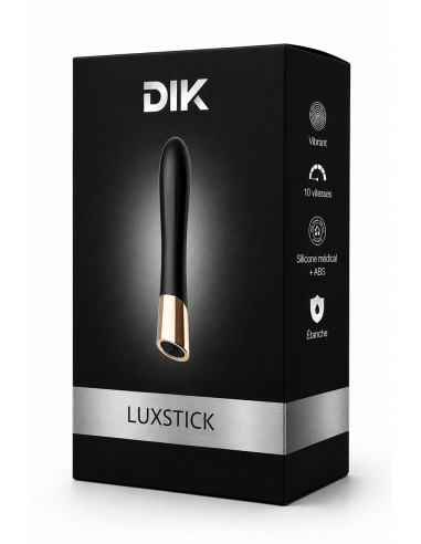 Mini vibro rechargeable en silicone Luxstick - DIK