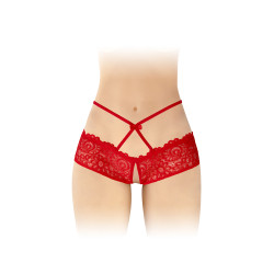 Culotte ouverte rouge Celia - Fashion Secret