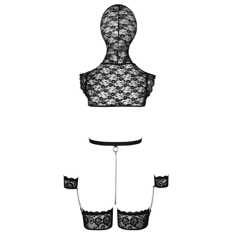 Ensemble de lingerie bondage en dentelle - bad kitty