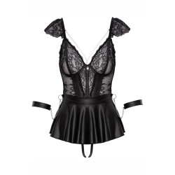 Ensemble 3 pièces lingerie Fetish - Cotelli Bondage