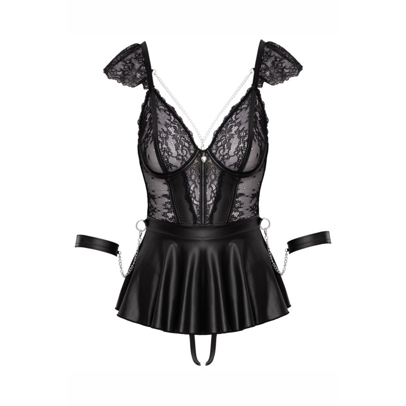 Ensemble 3 pièces lingerie Fetish - Cotelli Bondage