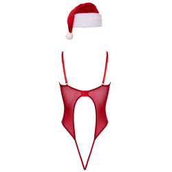 Ensemble body et bonnet de noel - Cottelli Lingerie